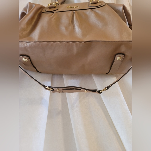 Coach Ashley Leather Ashley Satchel in Champagne - Picture 2 of 14